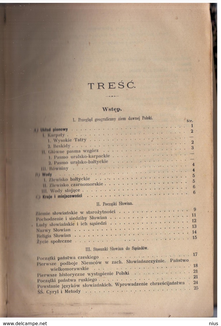 Poland Polska 1920-30 ? A. Lewicki "Historja Polski" Polish History, Brak Tylko Pierwszej Strony - Slawische Sprachen