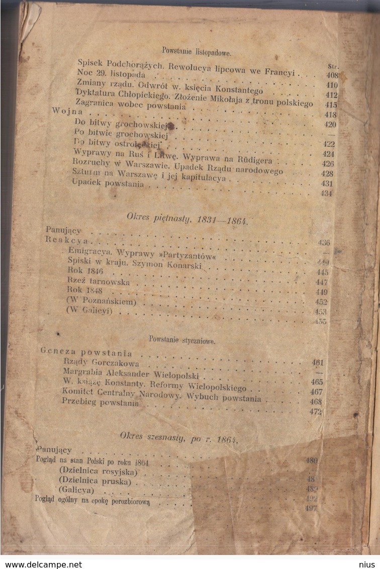 Poland Polska 1920-30 ? A. Lewicki "Historja Polski" Polish history, brak tylko pierwszej strony