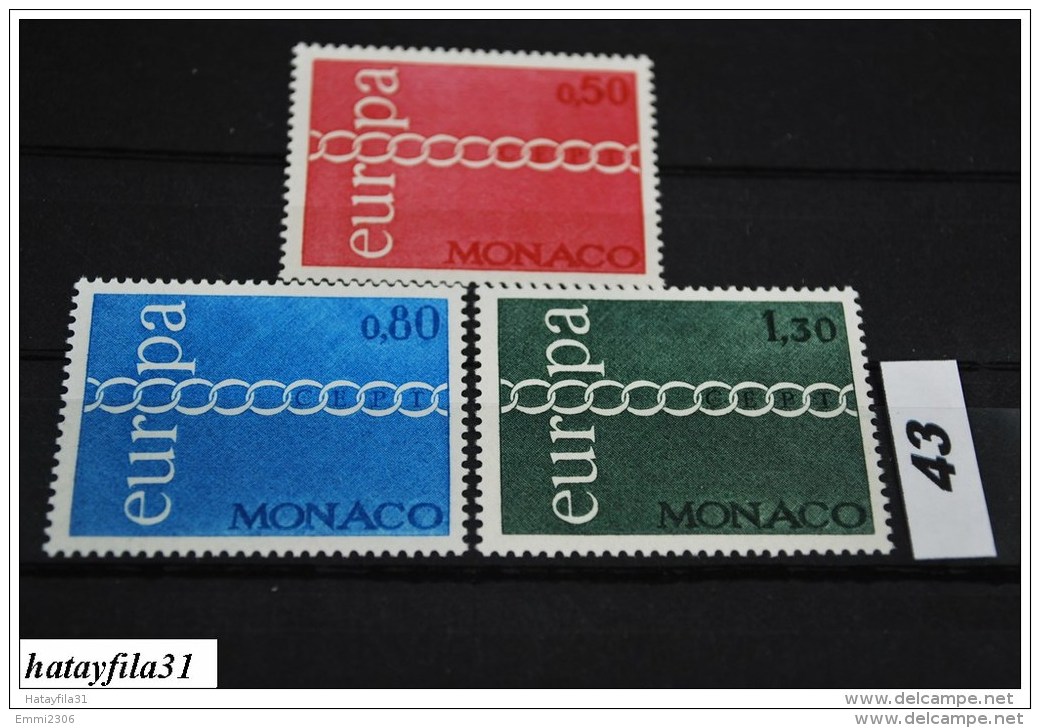 Monaco   1971   CEPT    Mi.  1014 - 1016   ** Postfrisch - 1971