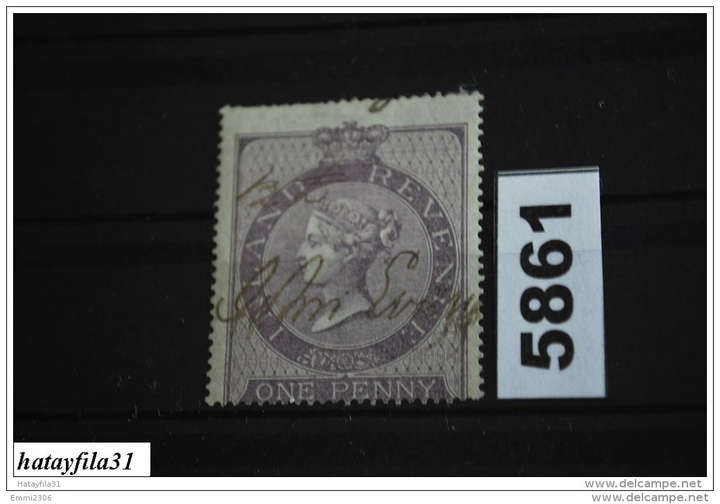 Großbritannien  QV Inland Revenue One Penny - Revenue Stamps