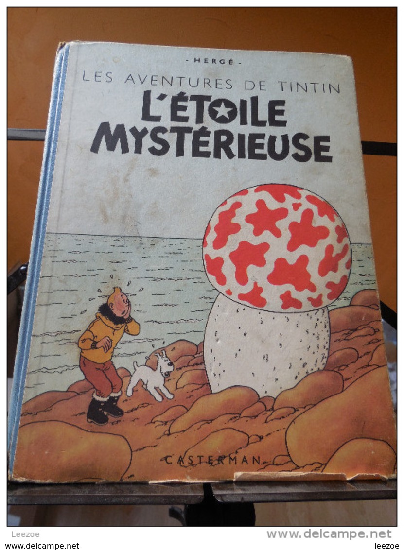 TINTIN :L'ETOILE MYSTERIEUSE, 4ème Plat B1,1946..CÔTE BDM + 1000€ - Tintin