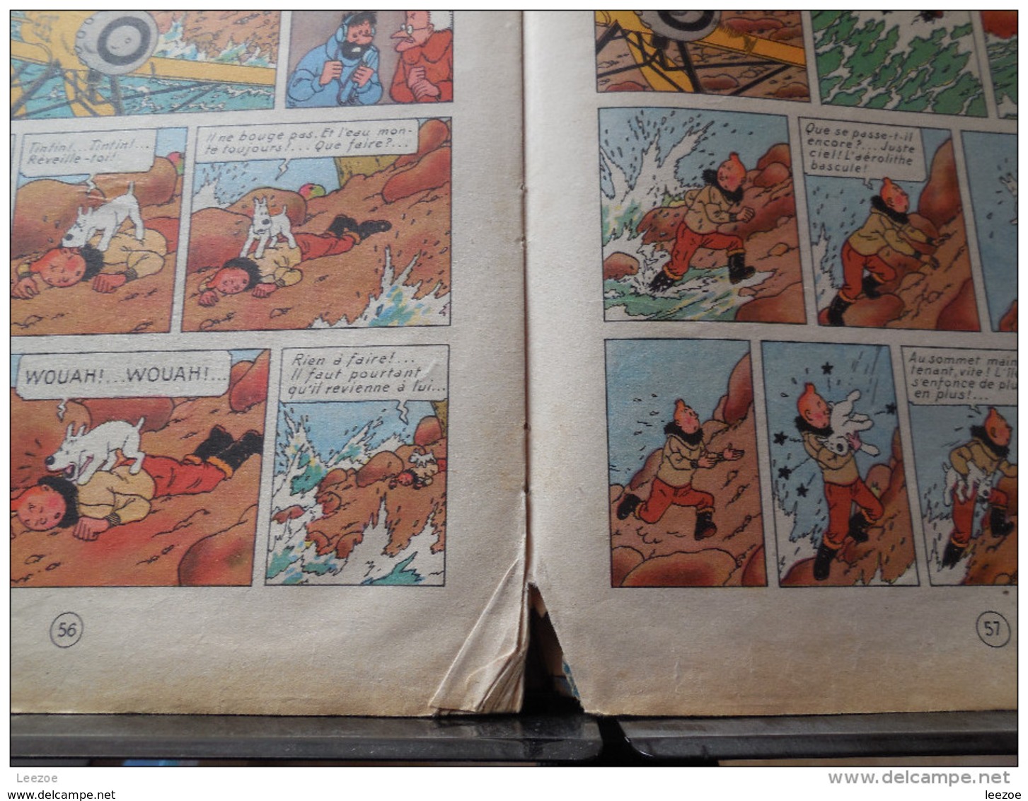 TINTIN :L'ETOILE MYSTERIEUSE, 4ème Plat B1,1946..CÔTE BDM + 1000€ - Tintin