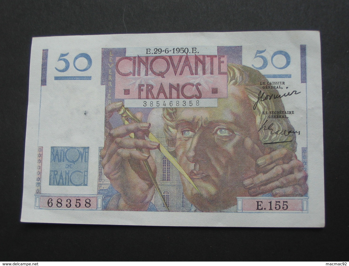 50 Francs - Cinquante Francs LE VERRIER - 29-6-1950    **** EN ACHAT IMMEDIAT ***** - 50 F 1946-1951 ''Le Verrier''