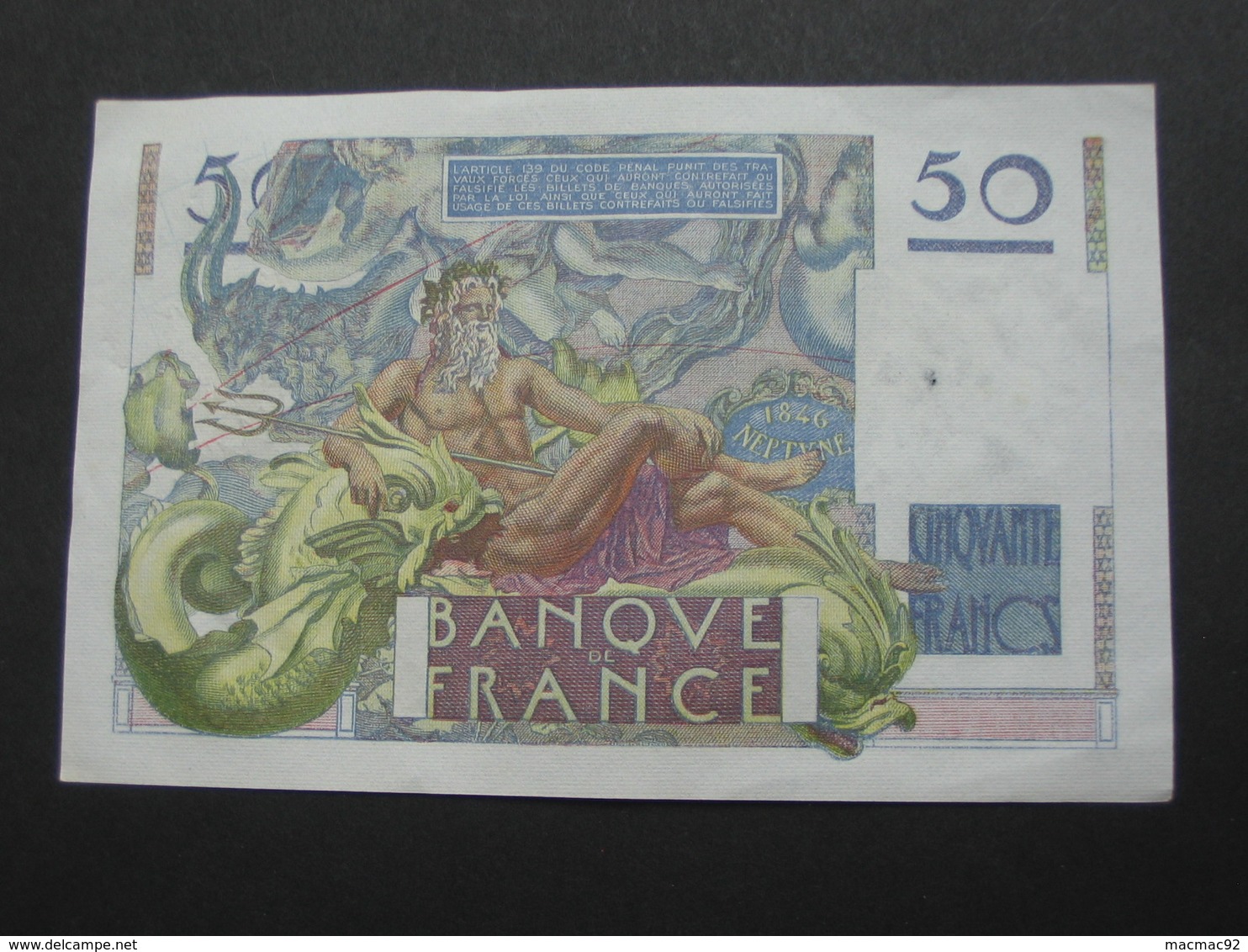 50 Francs - Cinquante Francs LE VERRIER - 29-6-1950    **** EN ACHAT IMMEDIAT ***** - 50 F 1946-1951 ''Le Verrier''