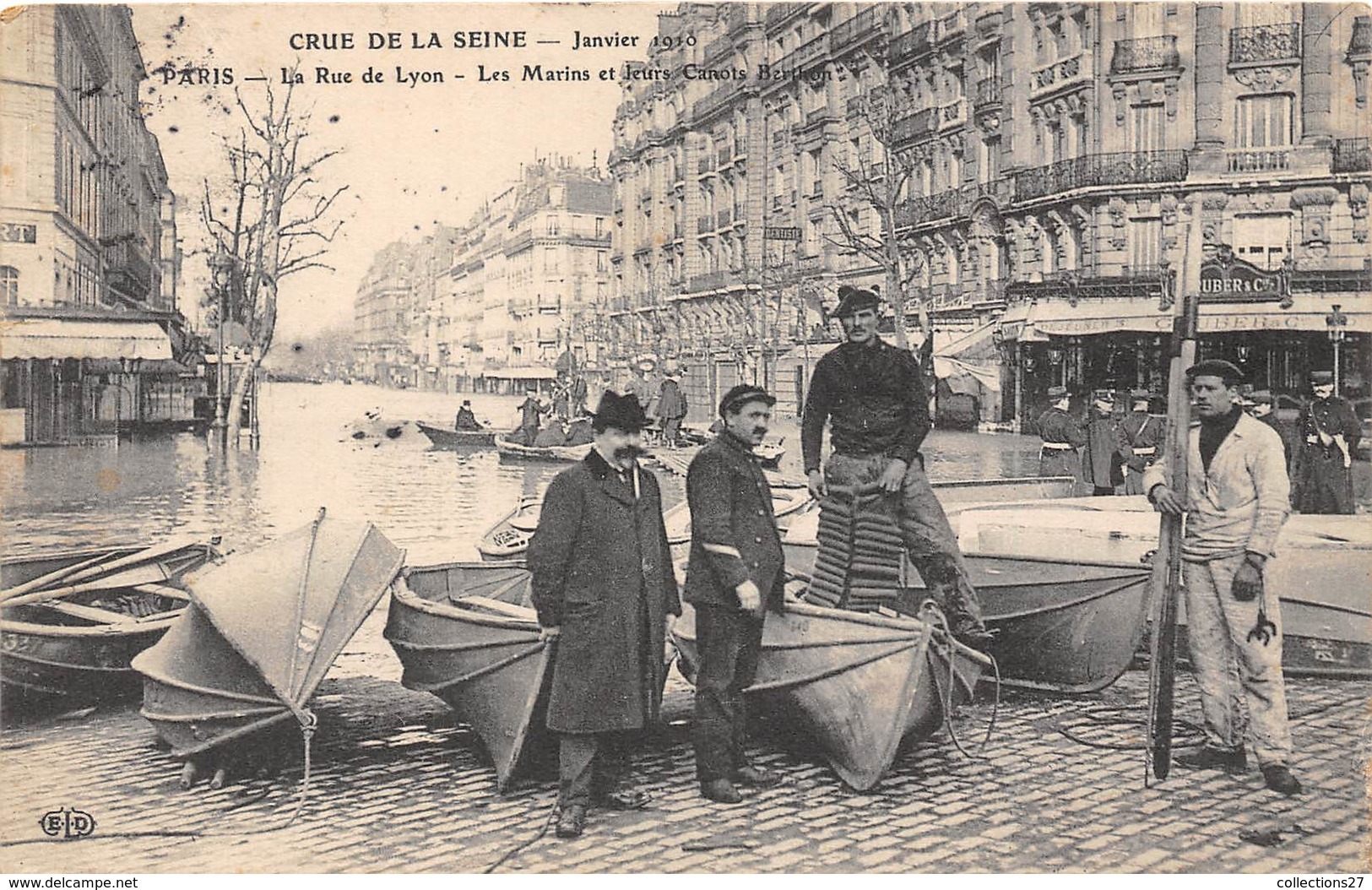 75-PARIS-INONDATIONS-LA RUE DE LYON - De Overstroming Van 1910