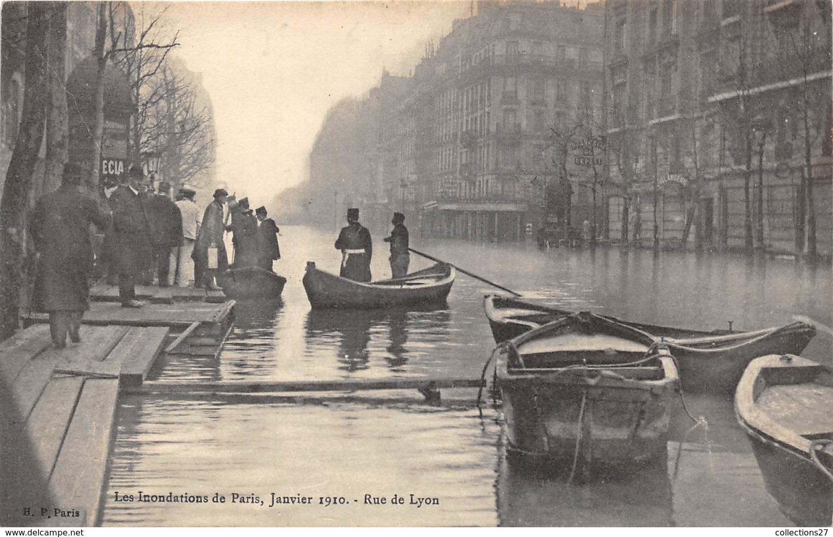 75-PARIS-INONDATIONS- RUE DE LYON - De Overstroming Van 1910