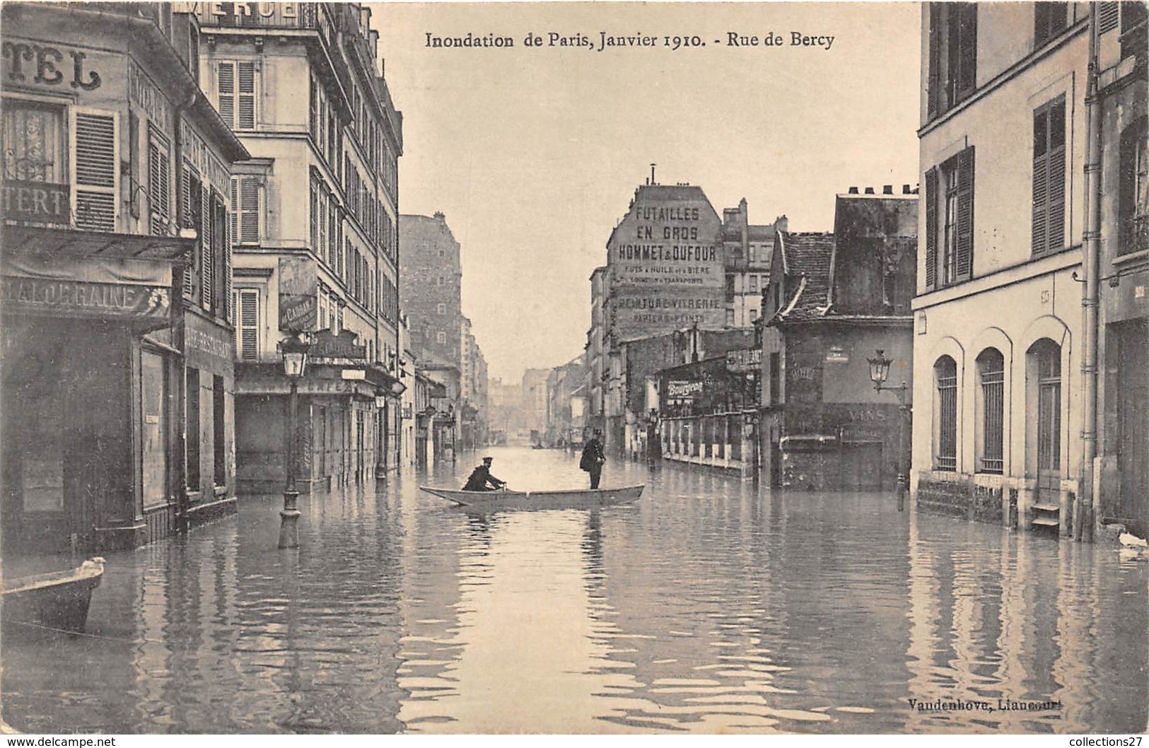 75-PARIS-INONDATIONS- RUE DE BERCY - De Overstroming Van 1910