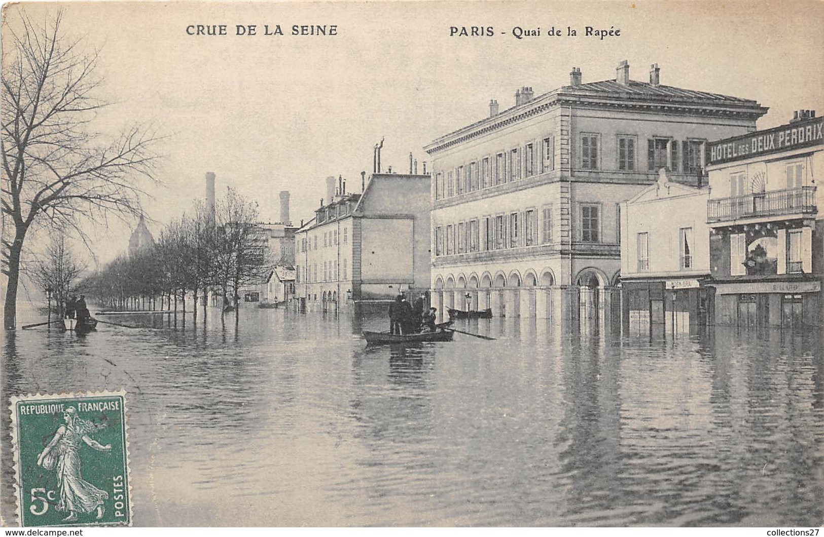 75-PARIS-INONDATIONS- QUAI DE LA RAPEE - De Overstroming Van 1910