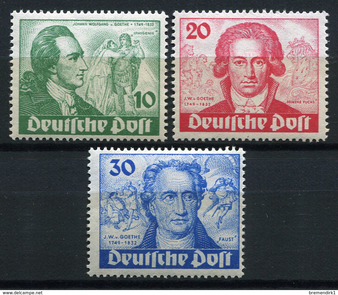 41548) BERLIN # 61-63 Postfrisch Aus 1949, 320.- € - Ongebruikt
