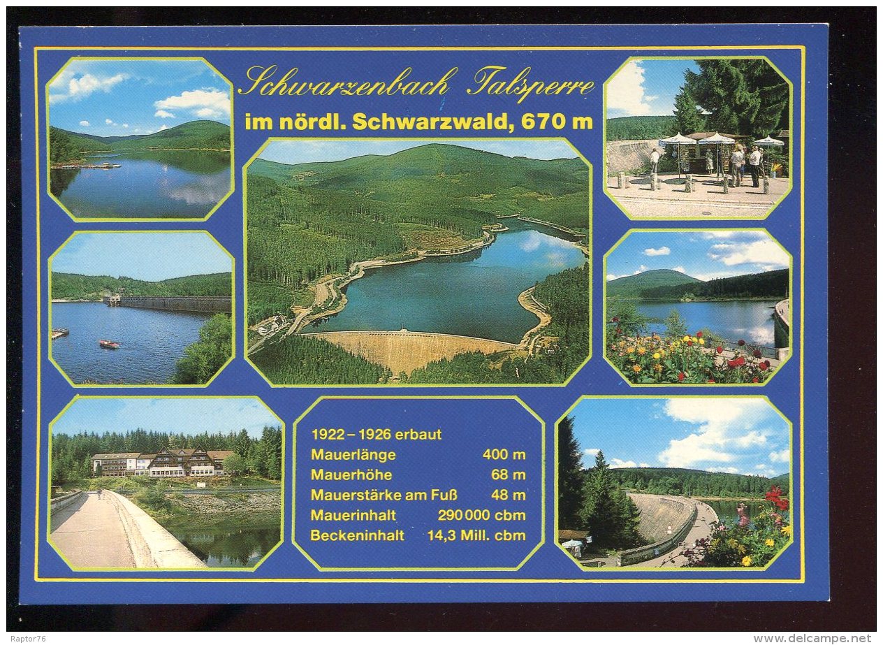 CPM Neuve Allemagne FORBACH Schwarzenbach Talsperre Multi Vues - Forbach