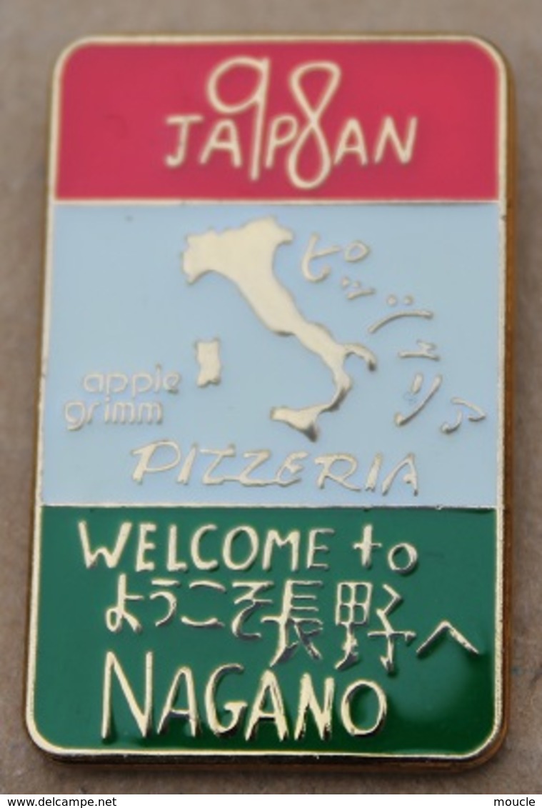 JEUX OLYMPIQUES - WELCOME TO NAGANO 1998 - JAPAN - JAPON - EQUIPE D'ITALIE - BOTTE - APPLE GRIMM - PIZZERIA -      (20) - Olympische Spelen