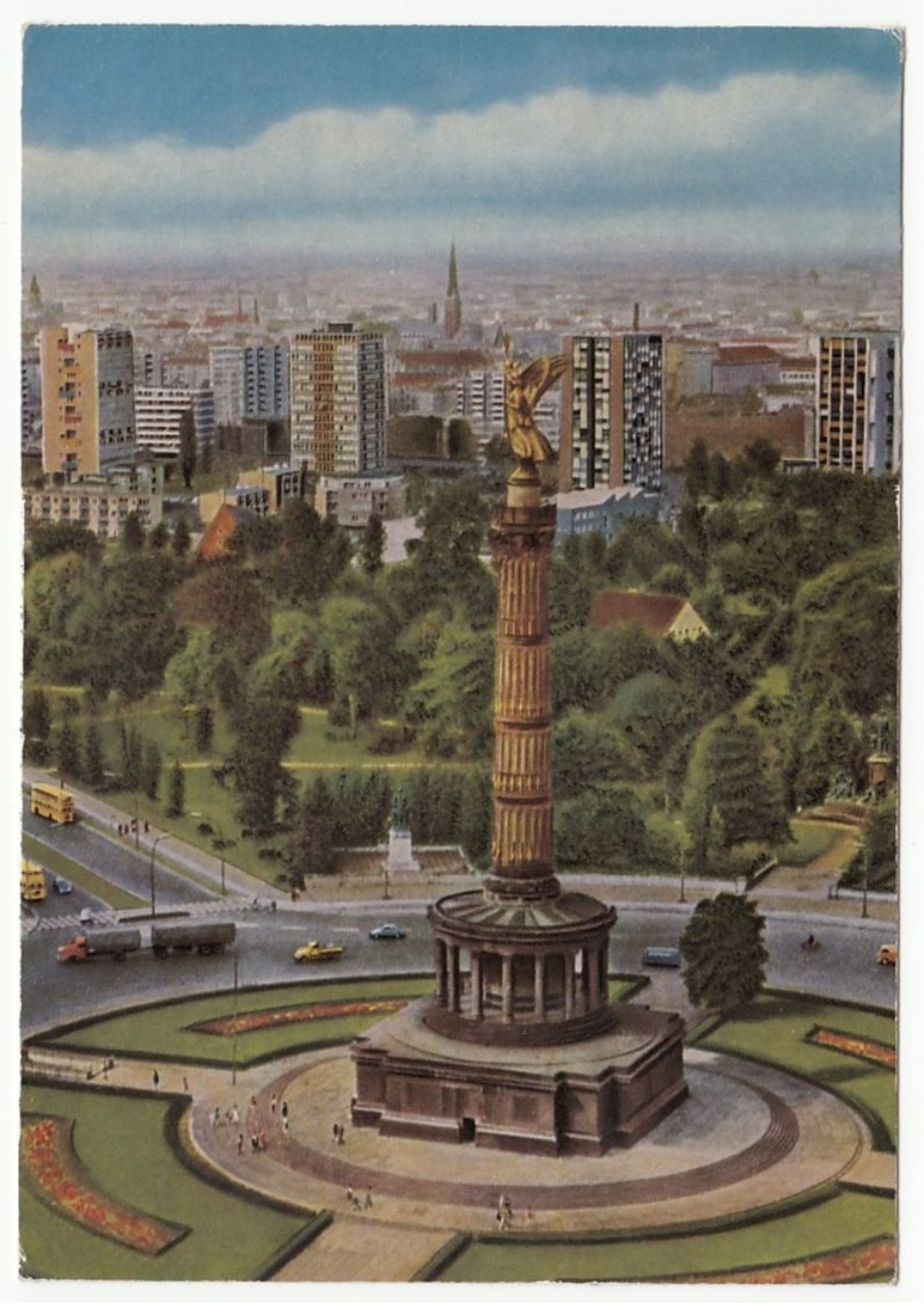 (West) Berlin - Siegessäule - Gelaufen 1969 - Tiergarten