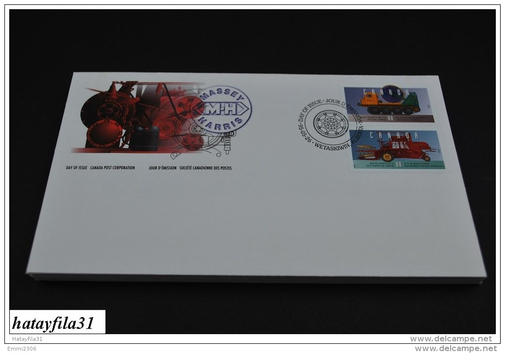 Kanada  1995   FDC  - Mi.  1475 - 1476 - Historische Fahrzeuge - ( T - 93 ) - 1991-2000