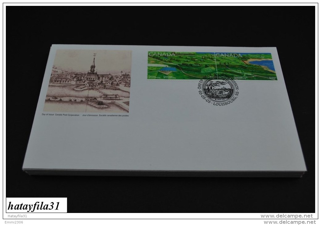 Kanada  1995   FDC  - Mi.  1469 - 1470 - 275 Jahre Festung Louisburg - ( T - 93 ) - 1991-2000