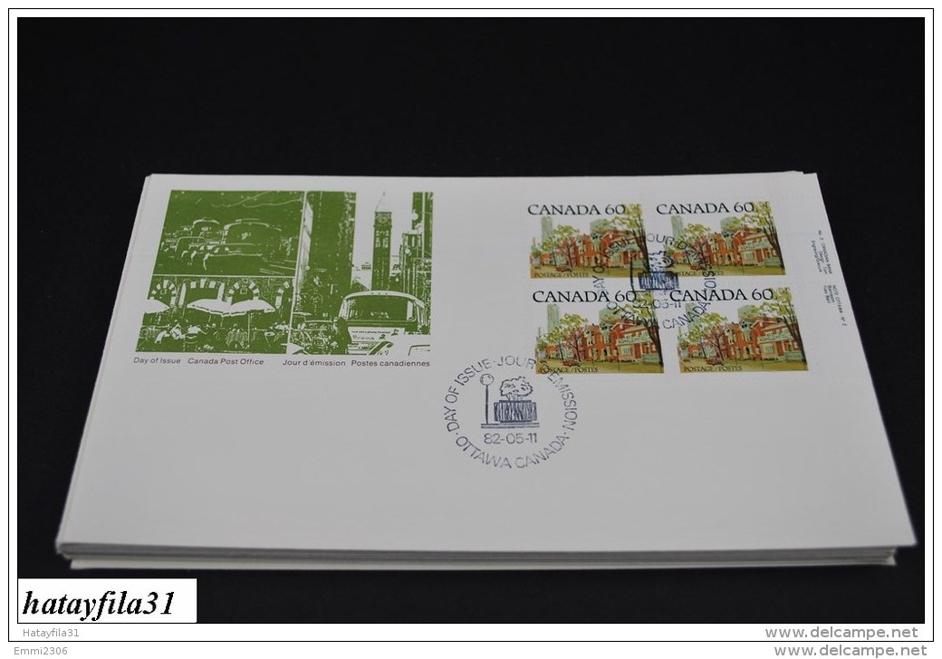 Kanada  1982   FDC - Mi. 832 VB. -  Freimarke : Straßenszenen -  ( T - 91 ) - 1981-1990