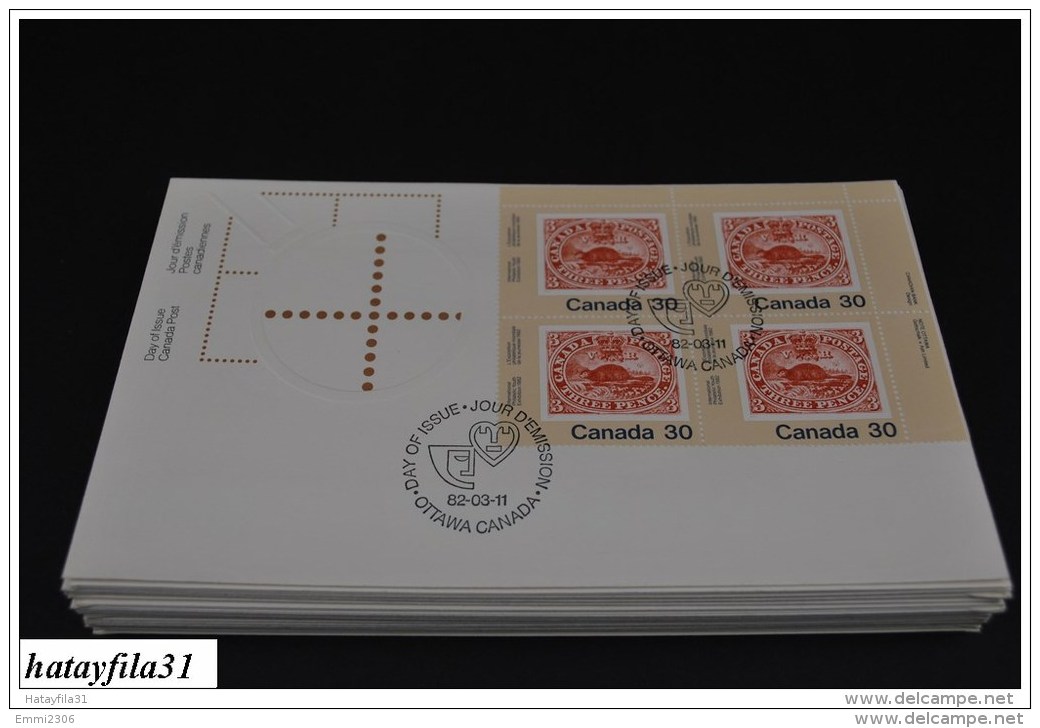 Kanada  1982   FDC - Mi. 822 VB.  -  Internationale Jugendphilatelieausstellu Ng CANADA "" 82  -  ( T - 91 ) - 1981-1990