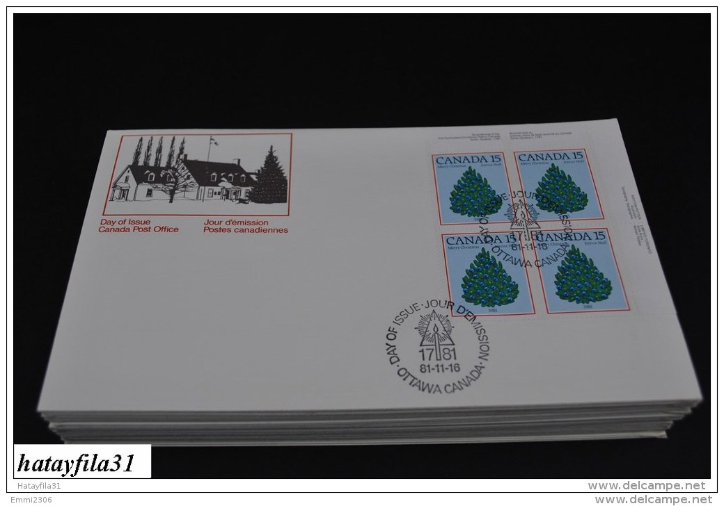 Kanada  1981   FDC - Mi. 813 VB. -  Weihnachten -  ( T - 91 ) - 1981-1990