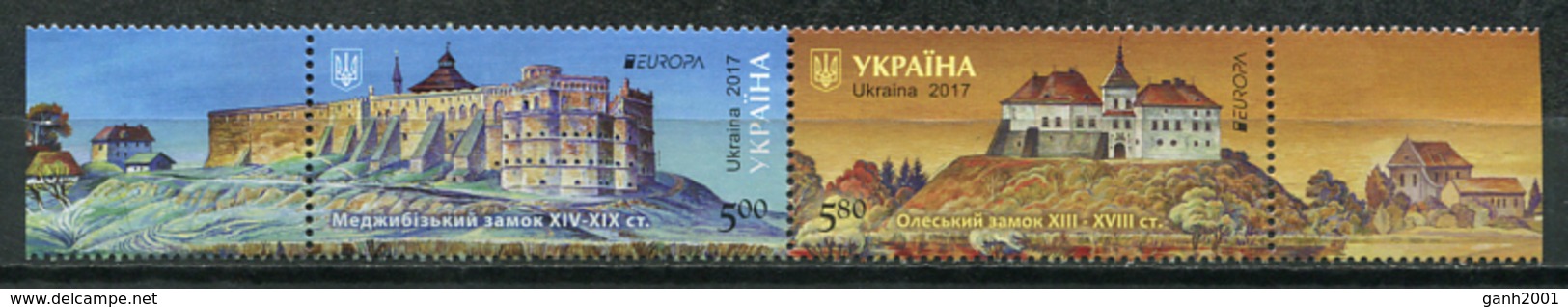 Ukraine 2017 / Europa CEPT Castles MNH Castillos Schlösser / Cu8709  41 - 2017