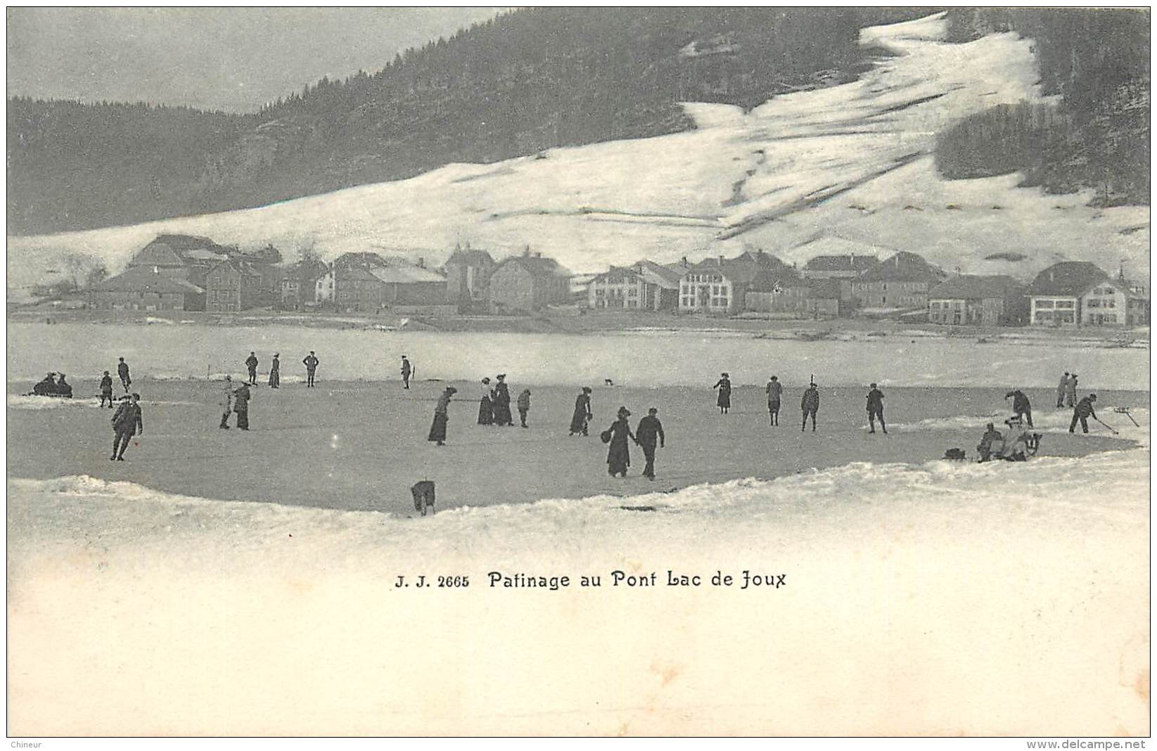 SUISSE PATINAGE AU PONT LAC DE JOUX - Autres & Non Classés