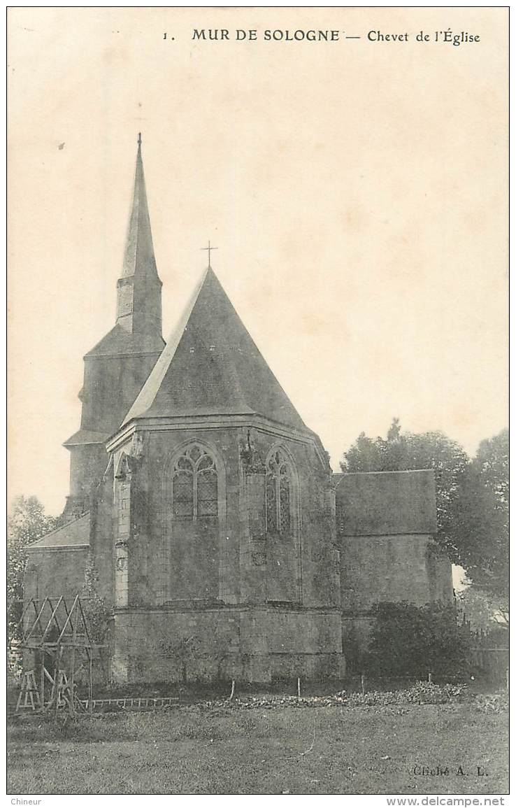 MUR DE SOLOGNE CHEVET DE L'EGLISE - Autres & Non Classés