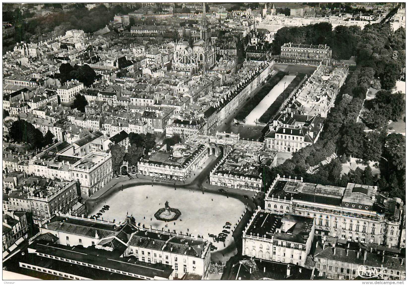 NANCY VUE GENERALE AERIENNE SUR LA PLACE STANISLAS - Nancy