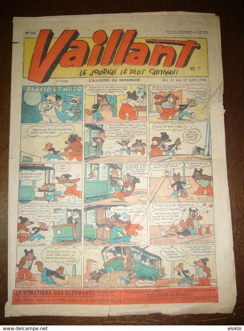 Vaillant N°163 Du 21 Juin 1948 - Vaillant