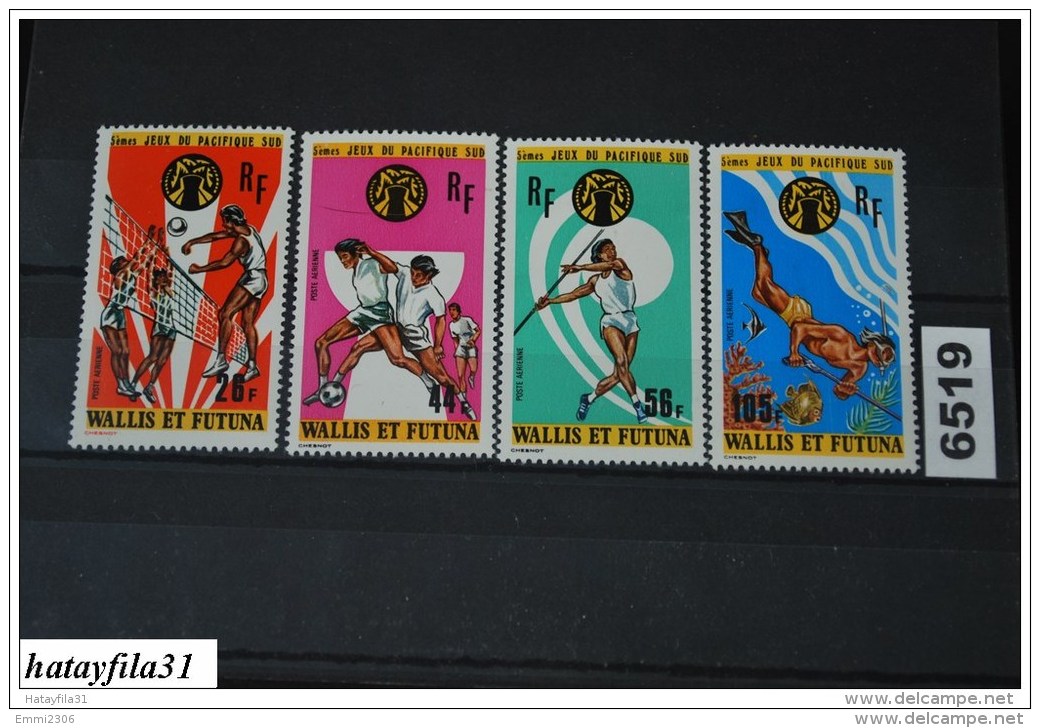 Wallis &amp; Futuna      1975    Mi. 265 - 268   ** Postfrisch    /   Südpazifikspiele , - Unused Stamps