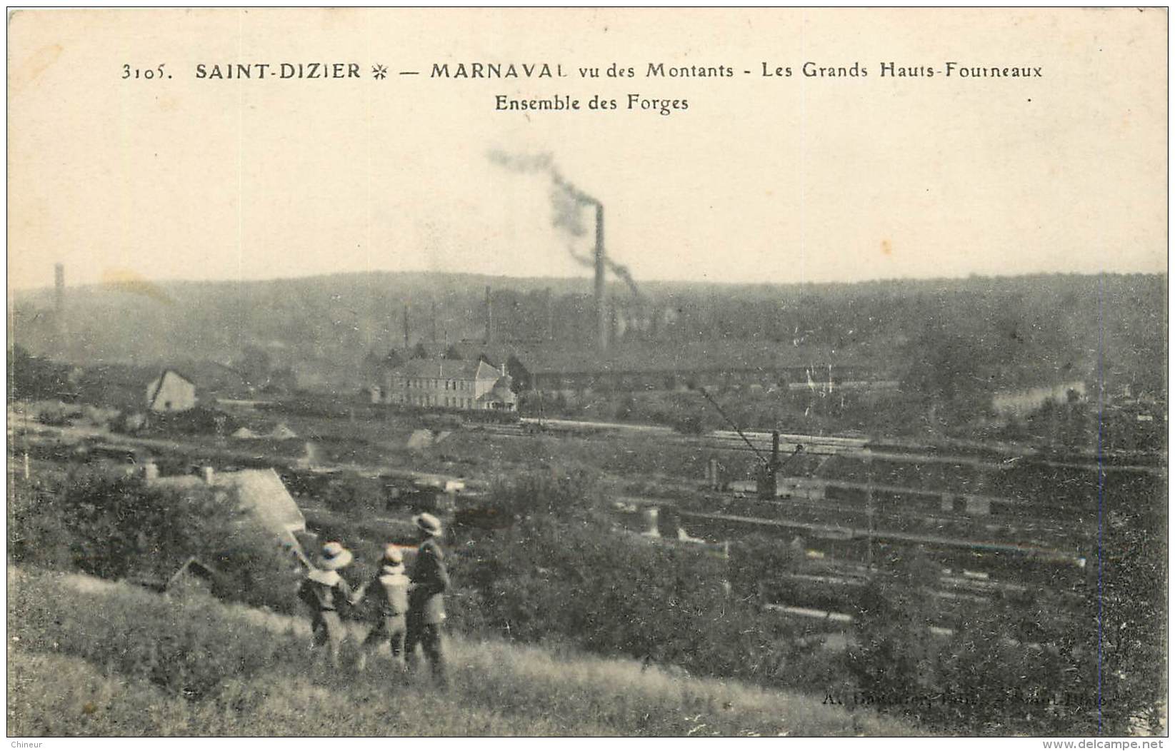 SAINT DIZIER MARNAVAL VU DES MONTANTS LES GRANDS HAUTS FOURNEAUX ENSEMBLE DES FORGES - Saint Dizier