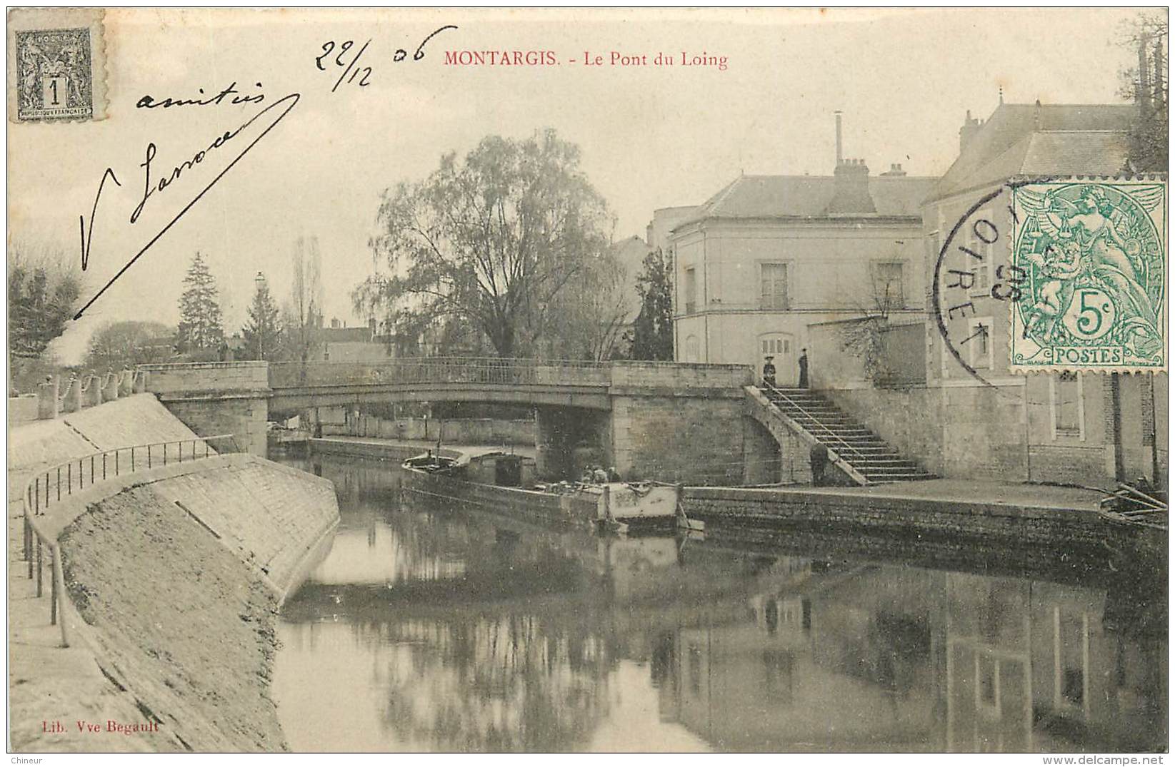 MONTARGIS LE PONT DU LOING PENICHE - Montargis