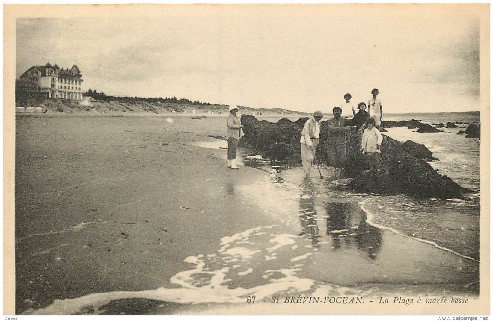 SAINT BREVIN L'OCEAN LA PLAGE A MAREE BASSE PECHE AUX CREVETTES - Saint-Brevin-l'Océan