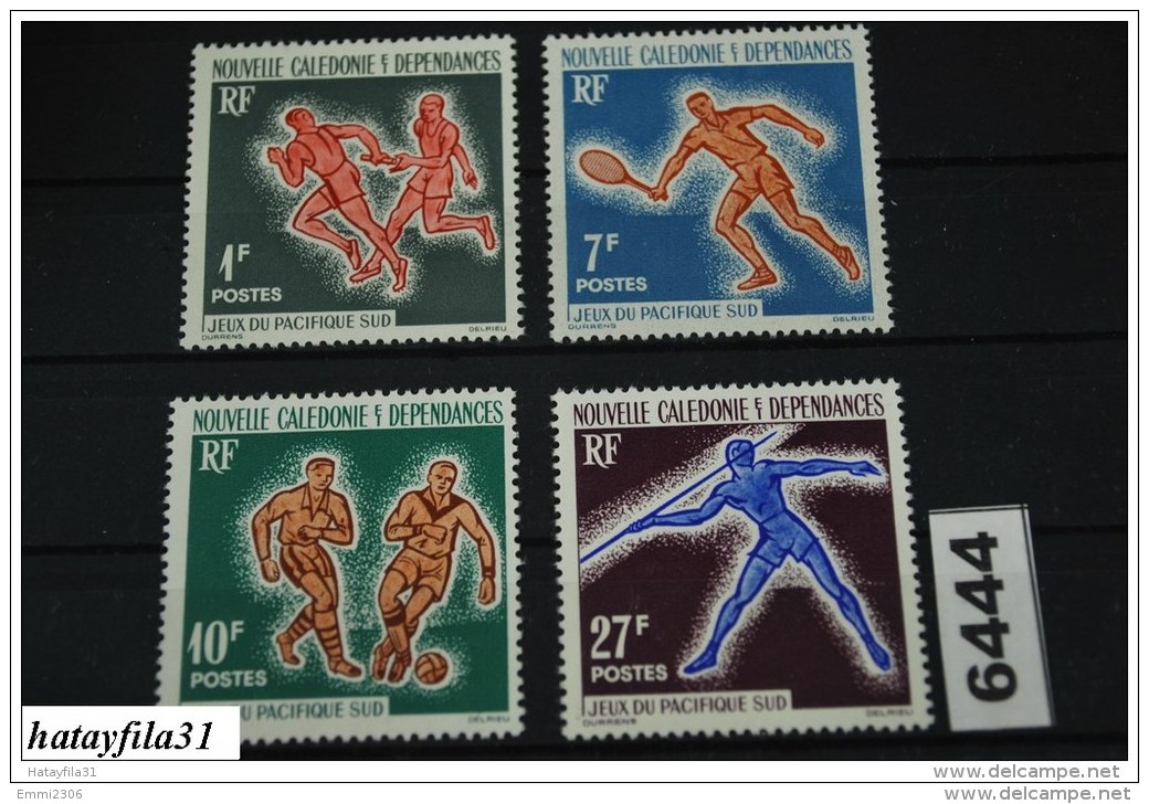 Neukaledonien    1964    Mi. 388 - 391   ** Postfrisch   /   1. Südpazifikspiele  Swa - Unused Stamps