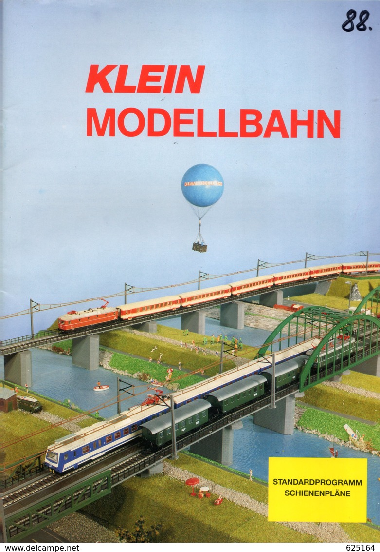 Catalogue KLEIN MODELLBAHN 1988 Standardprogramm Schienenpläne - Deutsch