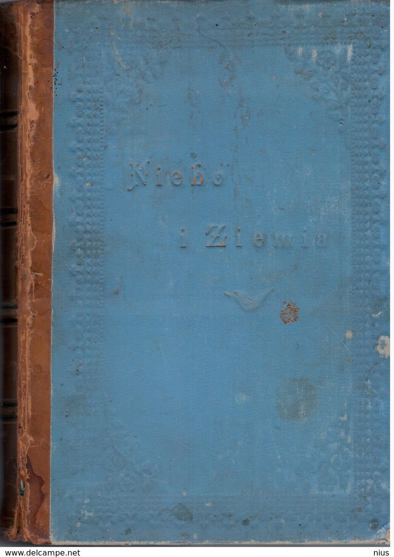 Poland Polska 1894 "Niebo I Ziemia", Printed In Cracow, Krakow, Very Big Book - Slawische Sprachen