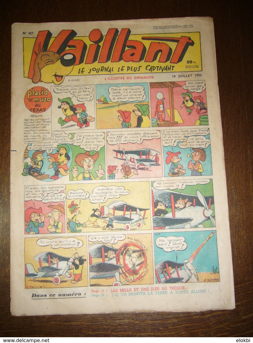 Vaillant N°427 Du 19 Juillet 1953 (16 Pages) - Vaillant