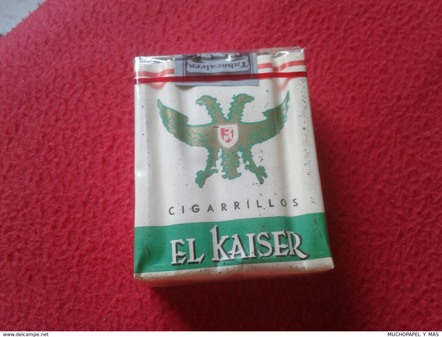 ANTIGUO PAQUETE DE 20 CIGARRILLOS TABACO BLANDO EL KAISER TENERIFE SPAIN ESPAGNE OLD TOBACCO PACKAGE CIGARETTES VER FOTO - Fuma Sigarette