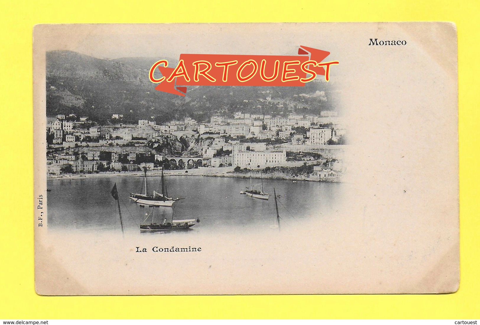 CPA MONACO La CONDAMINE  - ( édit. B. F. ) - La Condamine