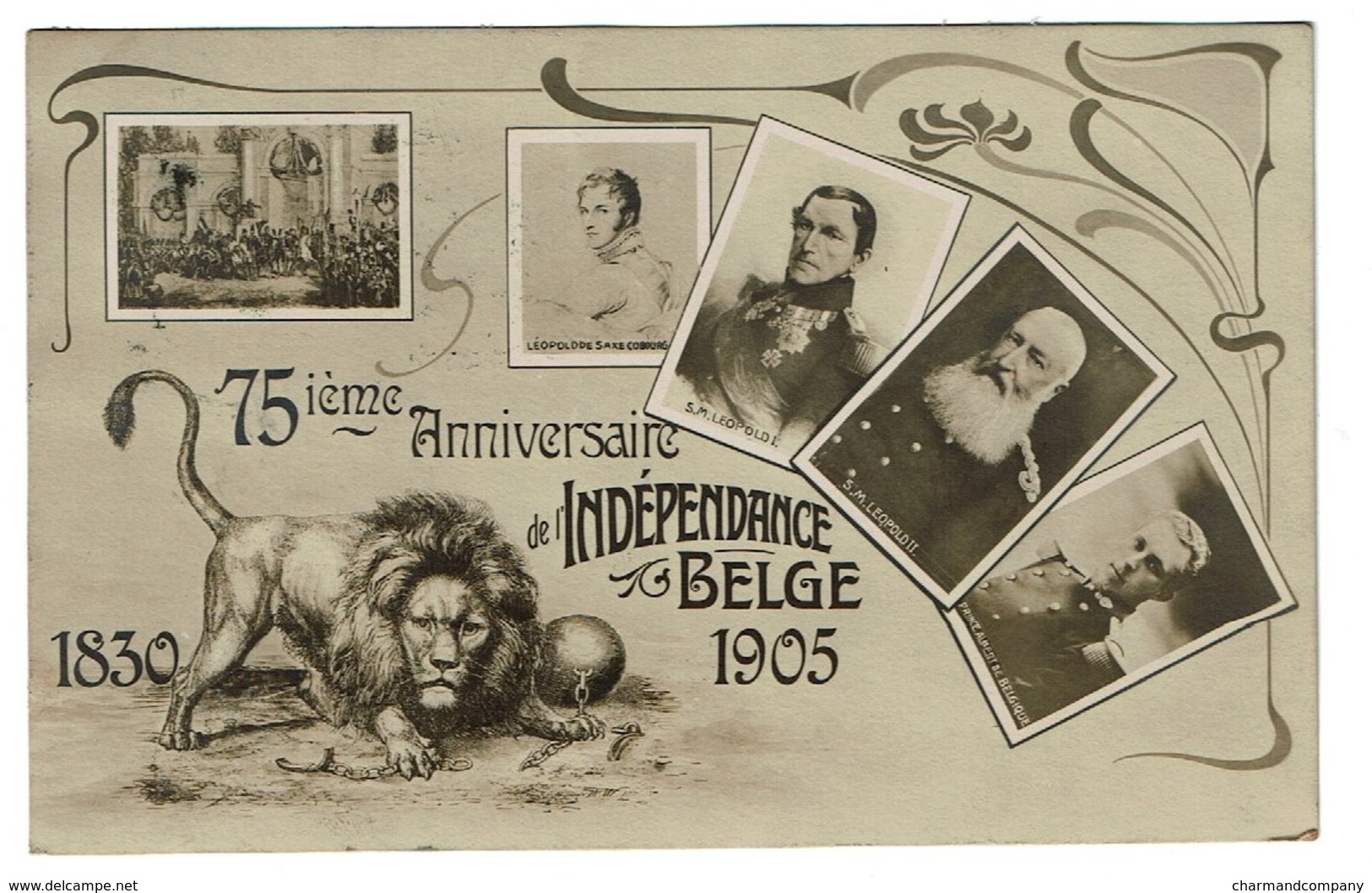 1830 - 1905 - 75ème Anniversaire De L'Indépendance Belge - 2 Scans - Other & Unclassified