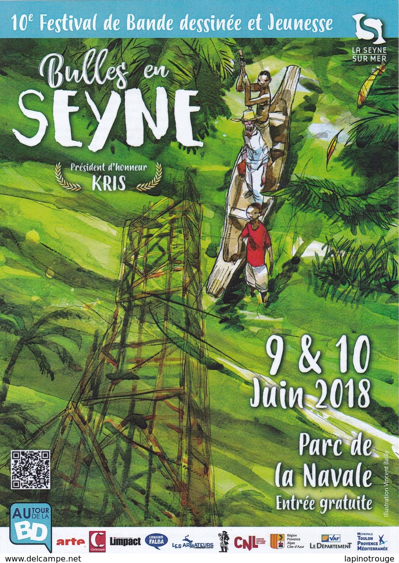 Programme BAILLY Vincent Festival BD La Seyne Sur Mer 2018 (Un Sac De Billes) - Autres & Non Classés