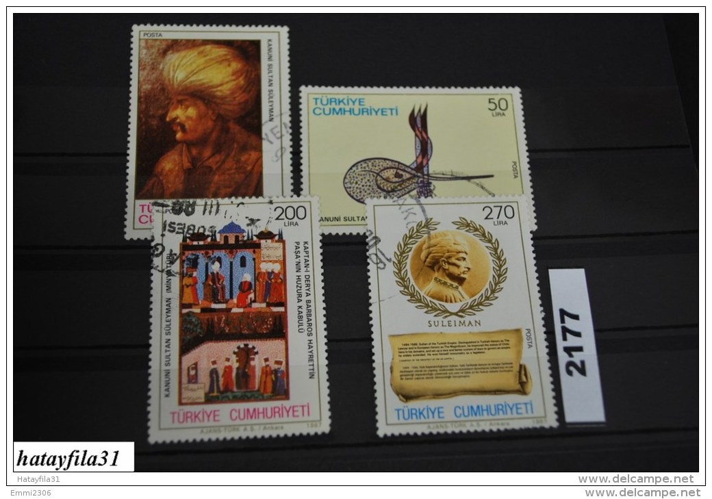 Türkei 1987  - Mi. 2795 - 2798 Gestempelt / Sultan Süleyman II. , Der Prächtige - Used Stamps