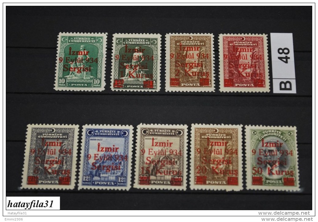 Türkei  1934 -  Mi. 971 - 979  ** Postfrisch ( MNH ) / Messe In IZMIR / Stamps For Smyrna Fair - Neufs
