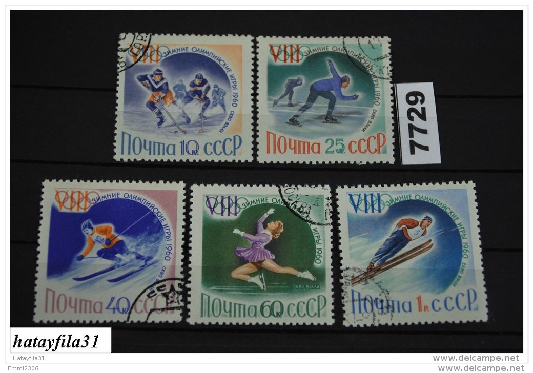 Sowietunion  1960     Mi. 2317 - 2321   Gestempelt   /   Olympische Winterspiele , Squaw Valley - Hiver 1960: Squaw Valley