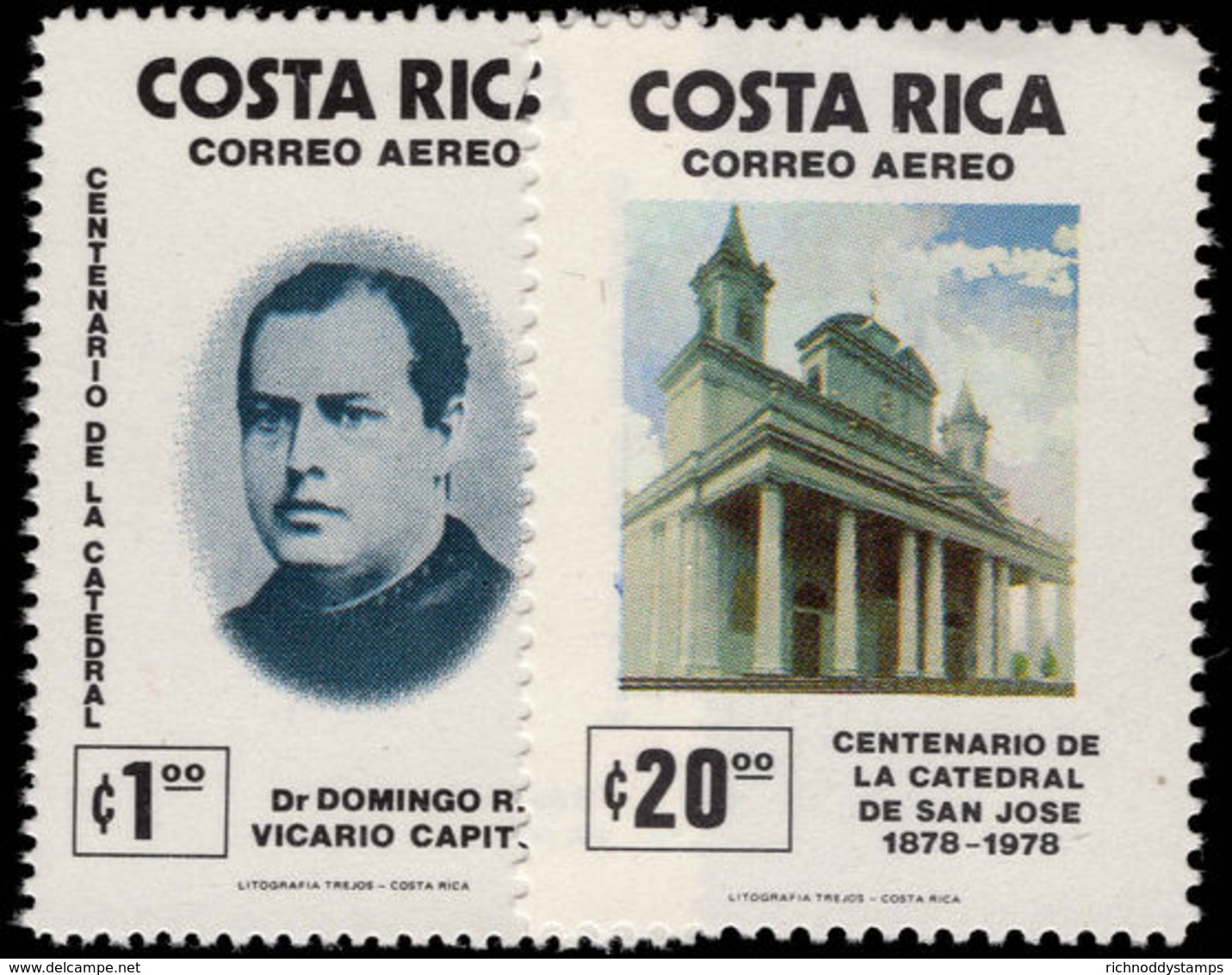 Costa Rica 1978 San Jose Cathedral Unmounted Mint. - Costa Rica