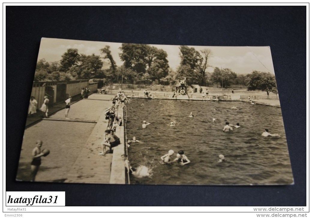 Lutherstadt Eisleben Stadtbad  /   Gelaufen  1968    ( S - 93  ) - Lutherstadt Eisleben