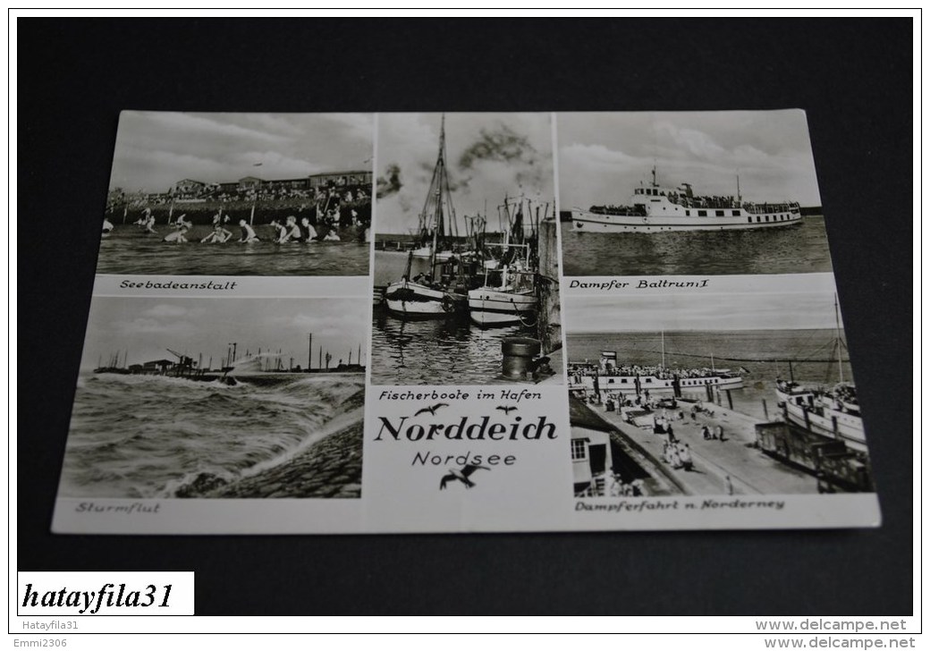 NORDEN - NORDDEICH - Fischerboote Im Hafen   /    Gelaufen Ohne Briefmarke    ( S - 93  ) - Norden