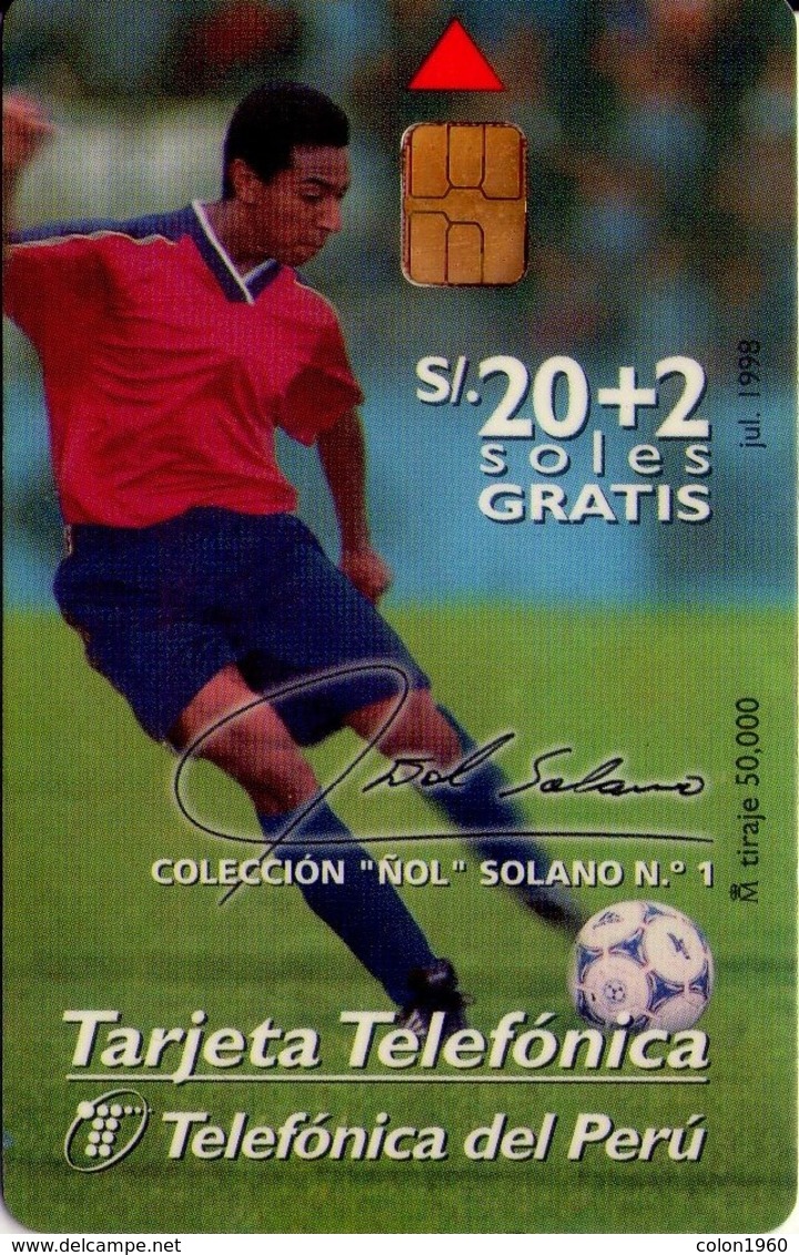 PERU. FUTBOL, ÑOL SOLANO 1. 1998-07. CHP-0038 (345) - Perù