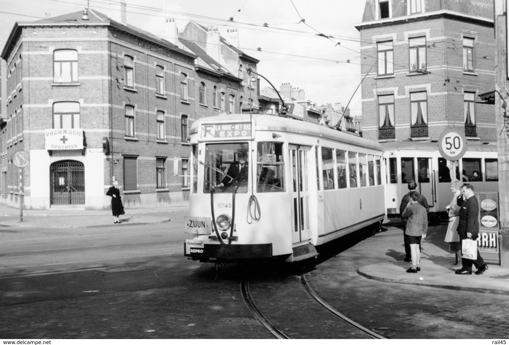 Bruxelles. Scheut. SNCV Brabant. Cliché Jacques Bazin. 05-10-1958 - Trains