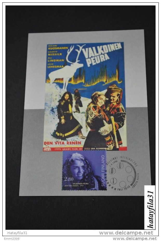 Suomi   Finland  Maximumkarte Nr.33 1996   Mi. 1340   /   100    Jarhe Finnische Film     ( T - 100 ) - Maximumkarten (MC)