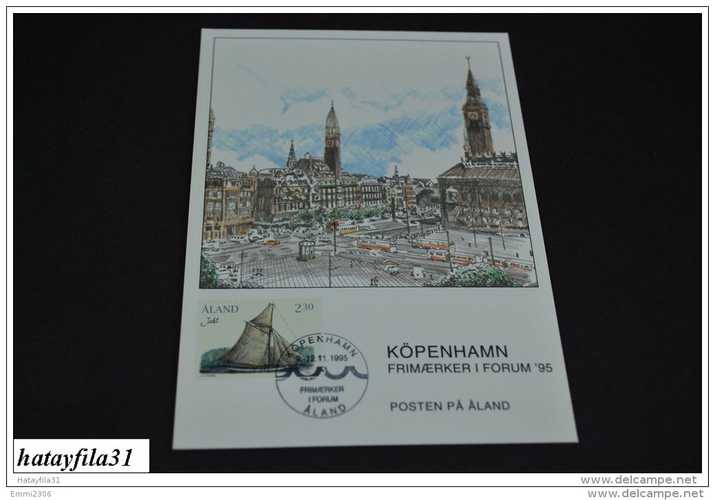 Finnland - Aland  1995  EXHIBITION CARD ( Messe Karten )  FRIMAERKET I FORUM - KÖPENHAMN  (T - 100 ) - Maximumkarten (MC)