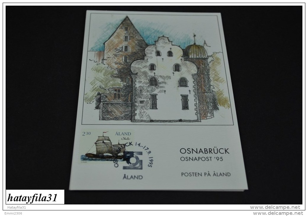 Finnland - Aland  1995  EXHIBITION CARD ( Messe Karten )   OSNAPOST &acute; 95  (T - 100 ) - Maximum Cards & Covers