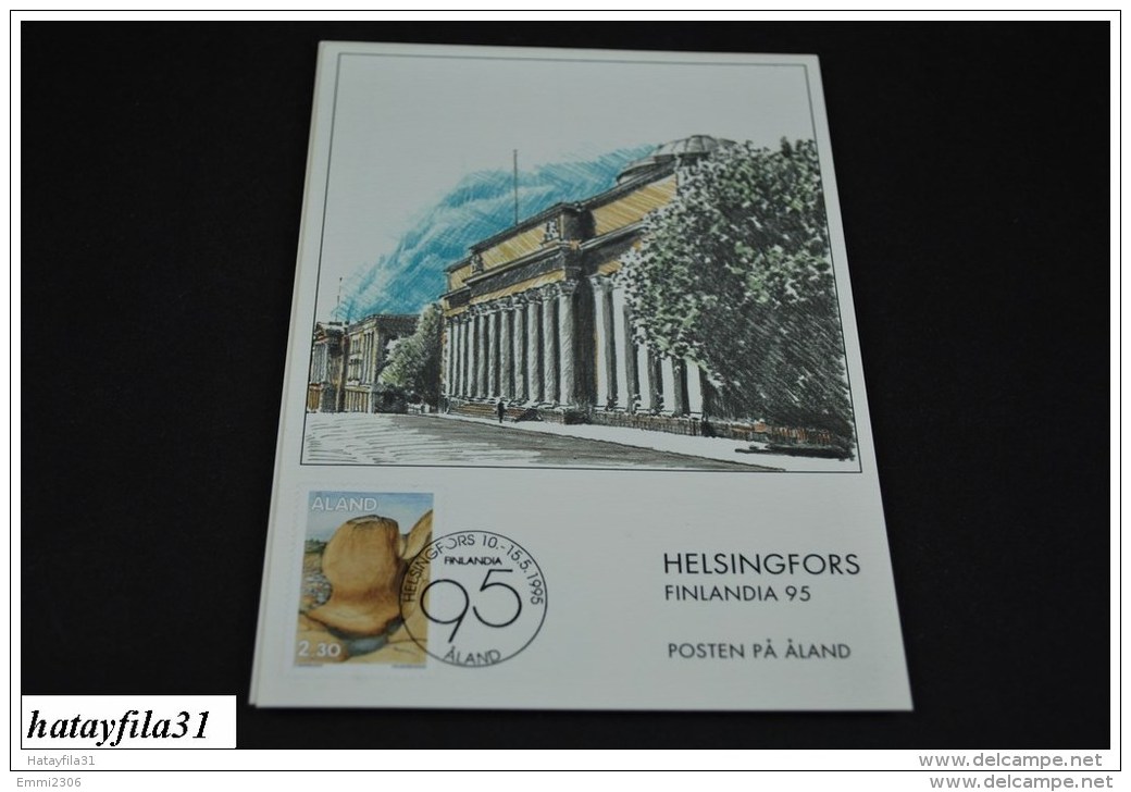 Finnland - Aland  1995  EXHIBITION CARD ( Messe Karten )   FINLANDIA  95   (T - 100 ) - Maximumkaarten